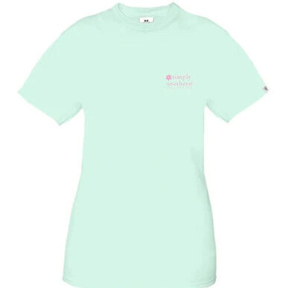 New Simply Southern T-Shirt Women's - Soccer Vibes - Breeze Blue - Picture 3 of 3